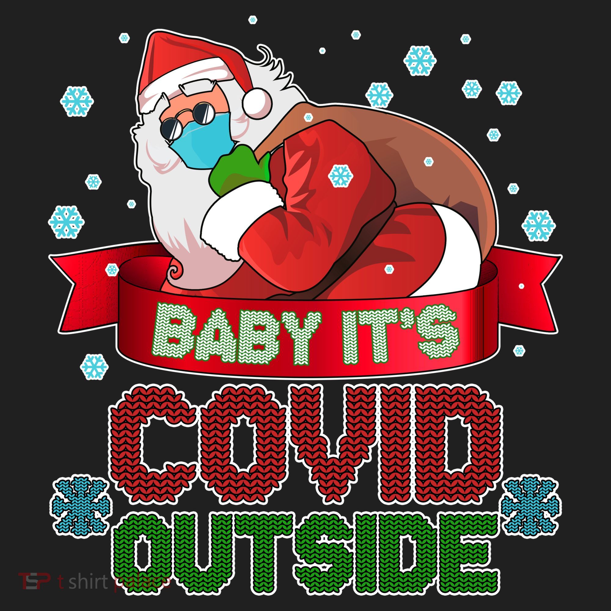 Baby It's Covid Outside Funny Christmas Women's Sweatshirt