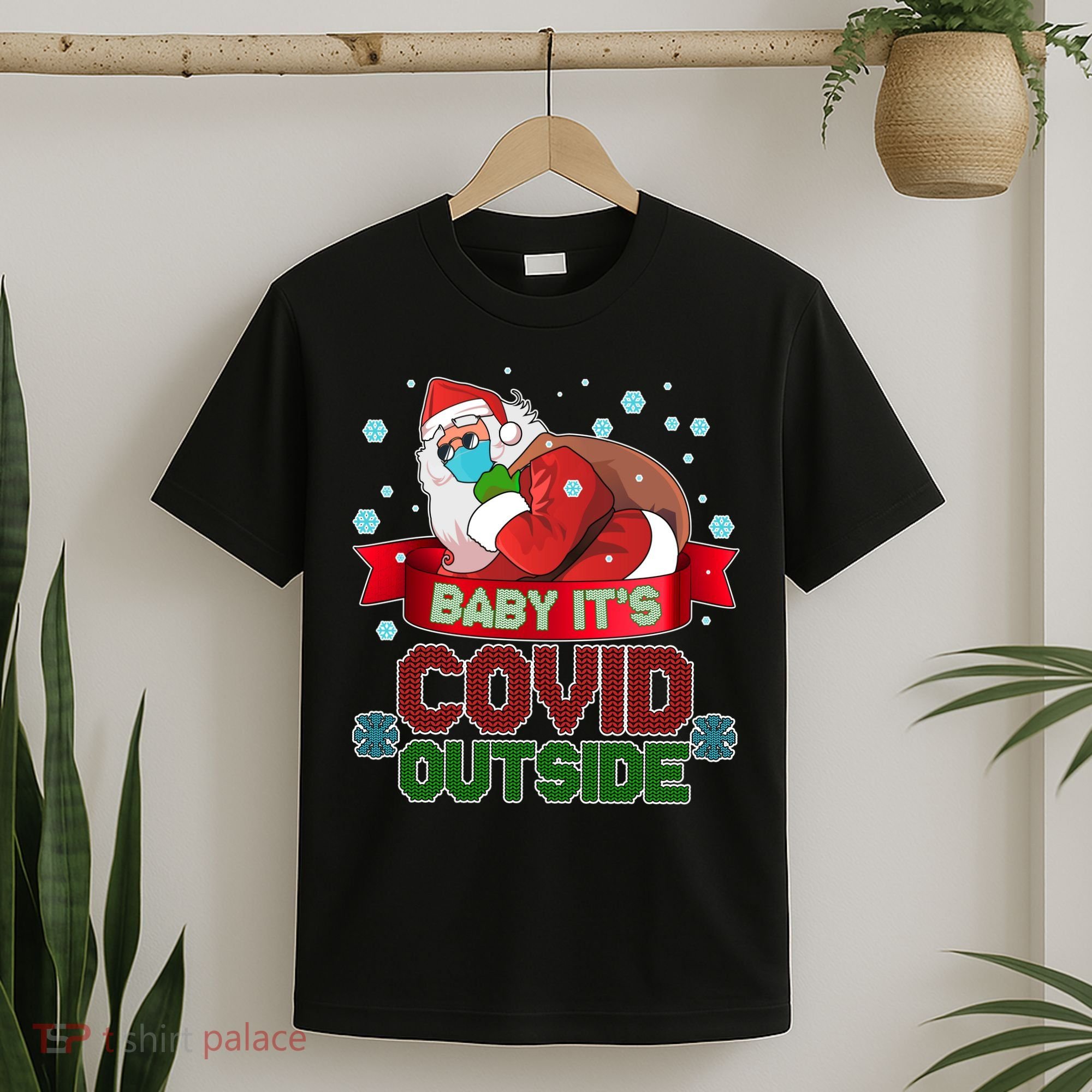 Baby It's Covid Outside Funny Christmas T-Shirt