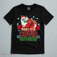 Baby It's Covid Outside Funny Christmas T-Shirt thumb 5