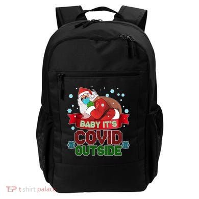 Baby It's Covid Outside Funny Christmas Backpack