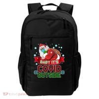 Baby It's Covid Outside Funny Christmas Backpack thumb 0