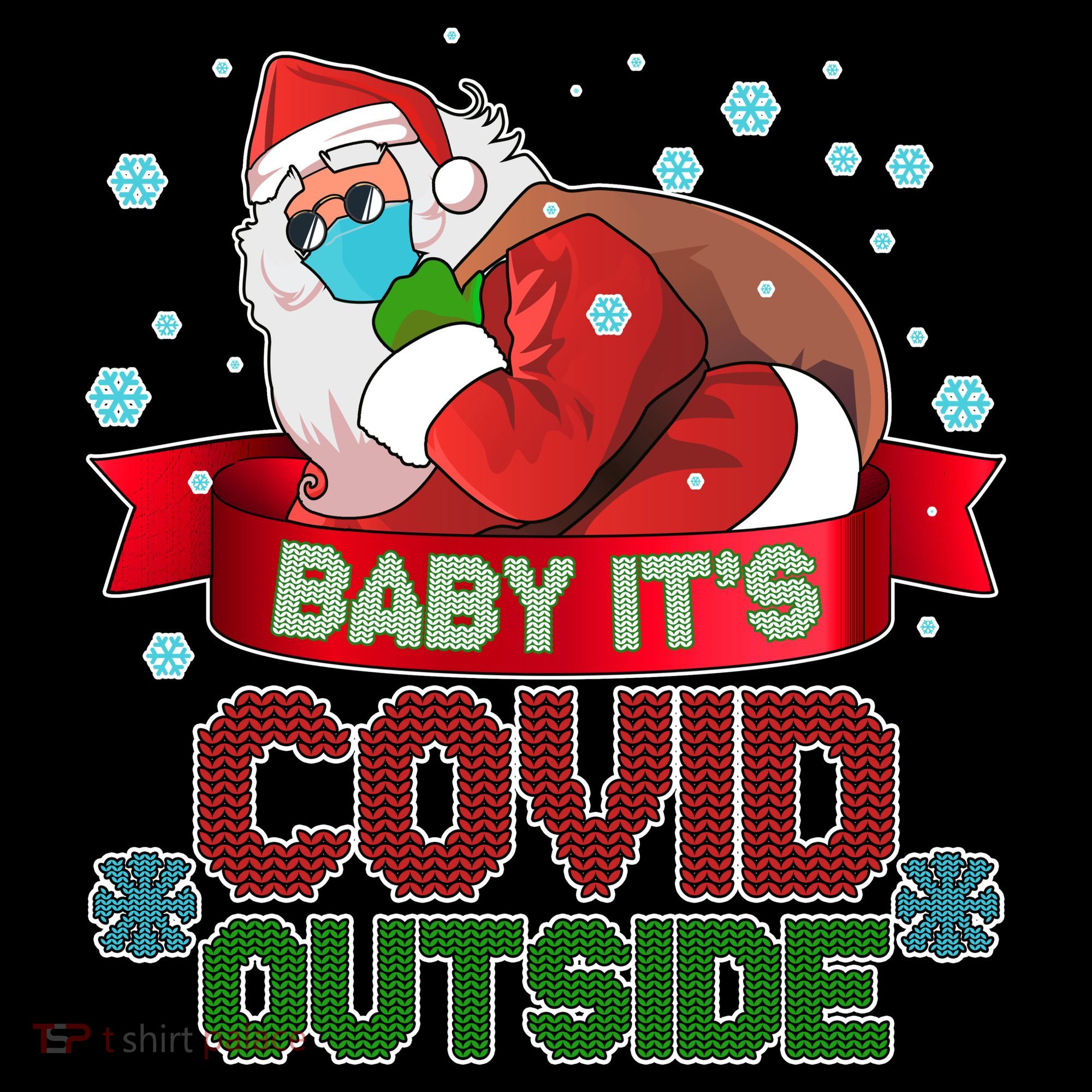 Baby It's Covid Outside Funny Christmas Coffee Mug