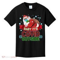 Baby It's Covid Outside Funny Christmas Kids T-Shirt thumb 0