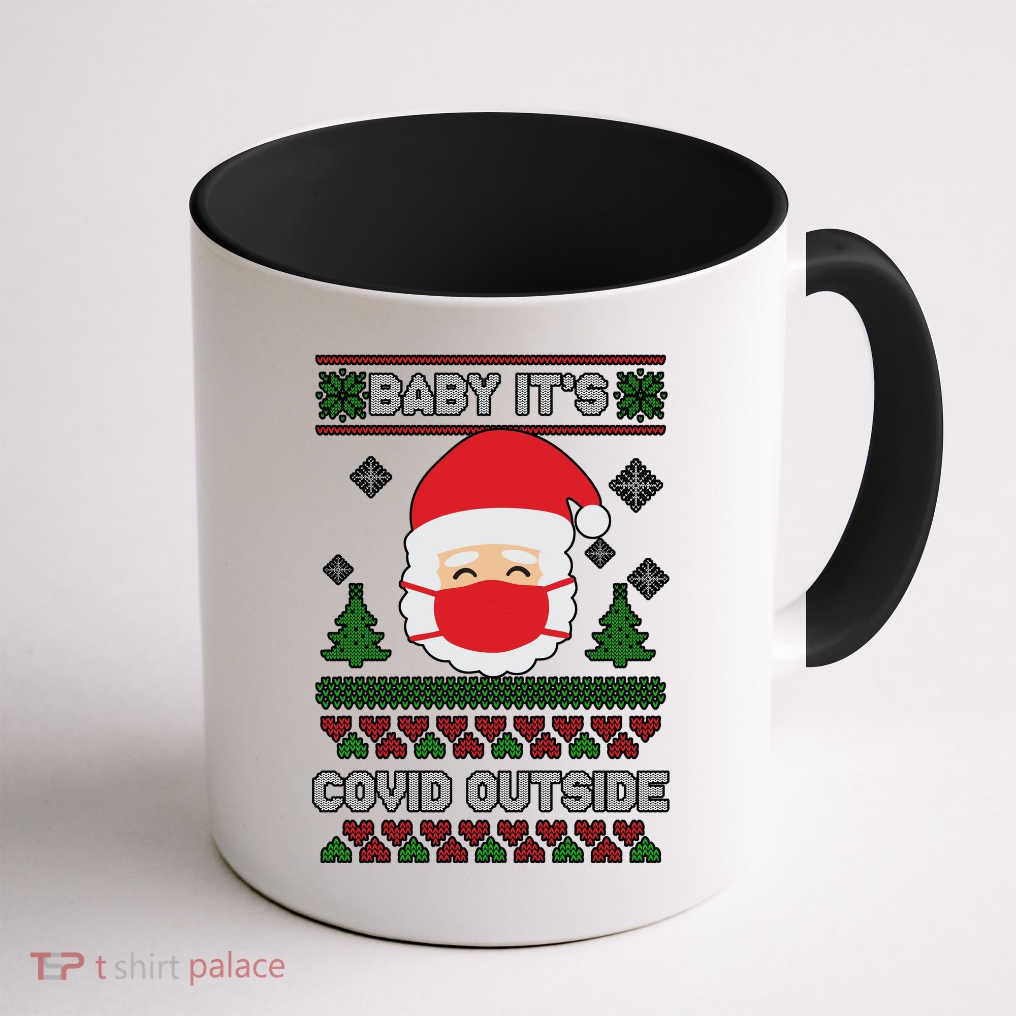 Baby It's COVID Outside Ugly Christmas Sweater Coffee Mug