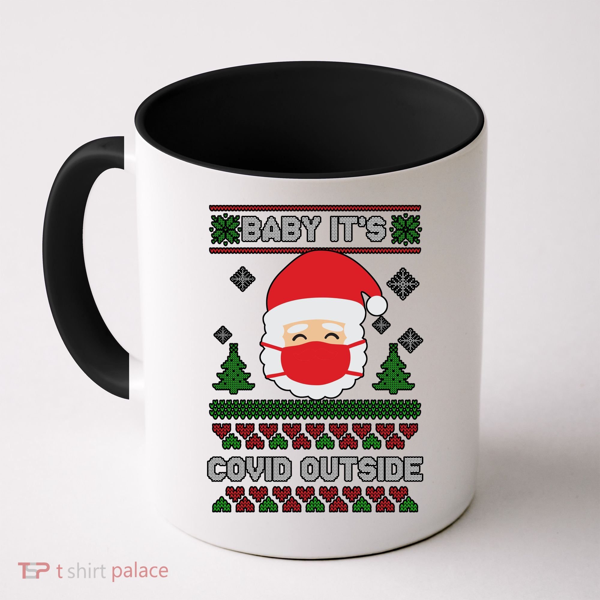 Baby It's COVID Outside Ugly Christmas Sweater Coffee Mug