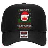 Baby It's COVID Outside Ugly Christmas Sweater Hat thumb 0