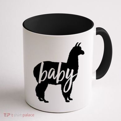 Baby Lama Coffee Mug back
