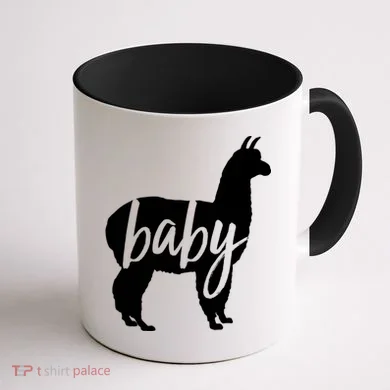 Baby Lama Coffee Mug back