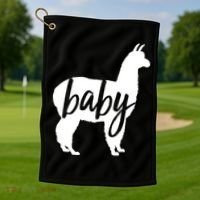 Baby Lama Golf Towel thumb 1