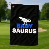Baby Saurus Golf Towel thumb 1