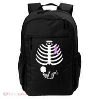 Baby Skeleton Breast Cancer Ribbon Backpack thumb 0