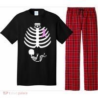 Baby Skeleton Breast Cancer Ribbon Pajama Set thumb 0