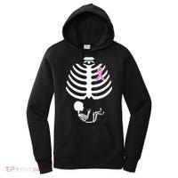 Baby Skeleton Breast Cancer Ribbon Women's Hoodie thumb 0