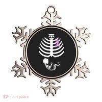Baby Skeleton Breast Cancer Ribbon Ornament thumb 0
