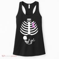 Baby Skeleton Breast Cancer Ribbon Women's Tank Top thumb 0