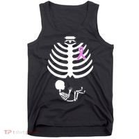 Baby Skeleton Breast Cancer Ribbon Tank Top thumb 0
