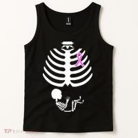 Baby Skeleton Breast Cancer Ribbon Tank Top thumb 2