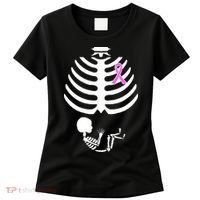 Baby Skeleton Breast Cancer Ribbon Women's T-Shirt thumb 0