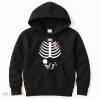 Baby Skeleton Breast Cancer Ribbon Kids Hoodie thumb 0