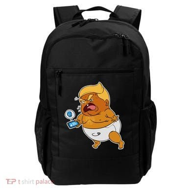 Baby Trump Crying Tweet Backpack