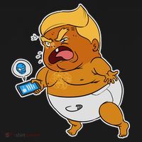Baby Trump Crying Tweet Ornament thumb 1