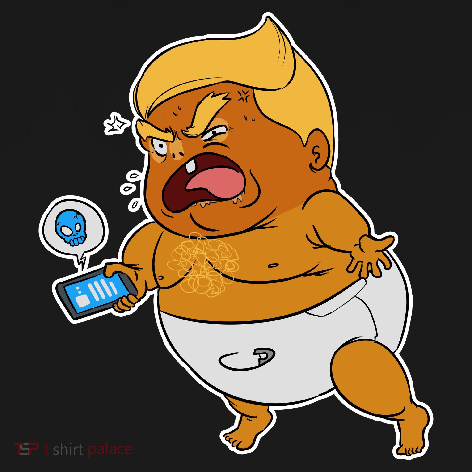 Baby Trump Crying Tweet Ornament
