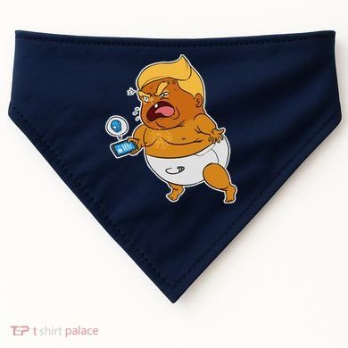 Baby Trump Crying Tweet USA-Made Doggie Bandana