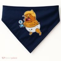 Baby Trump Crying Tweet USA-Made Doggie Bandana thumb 0