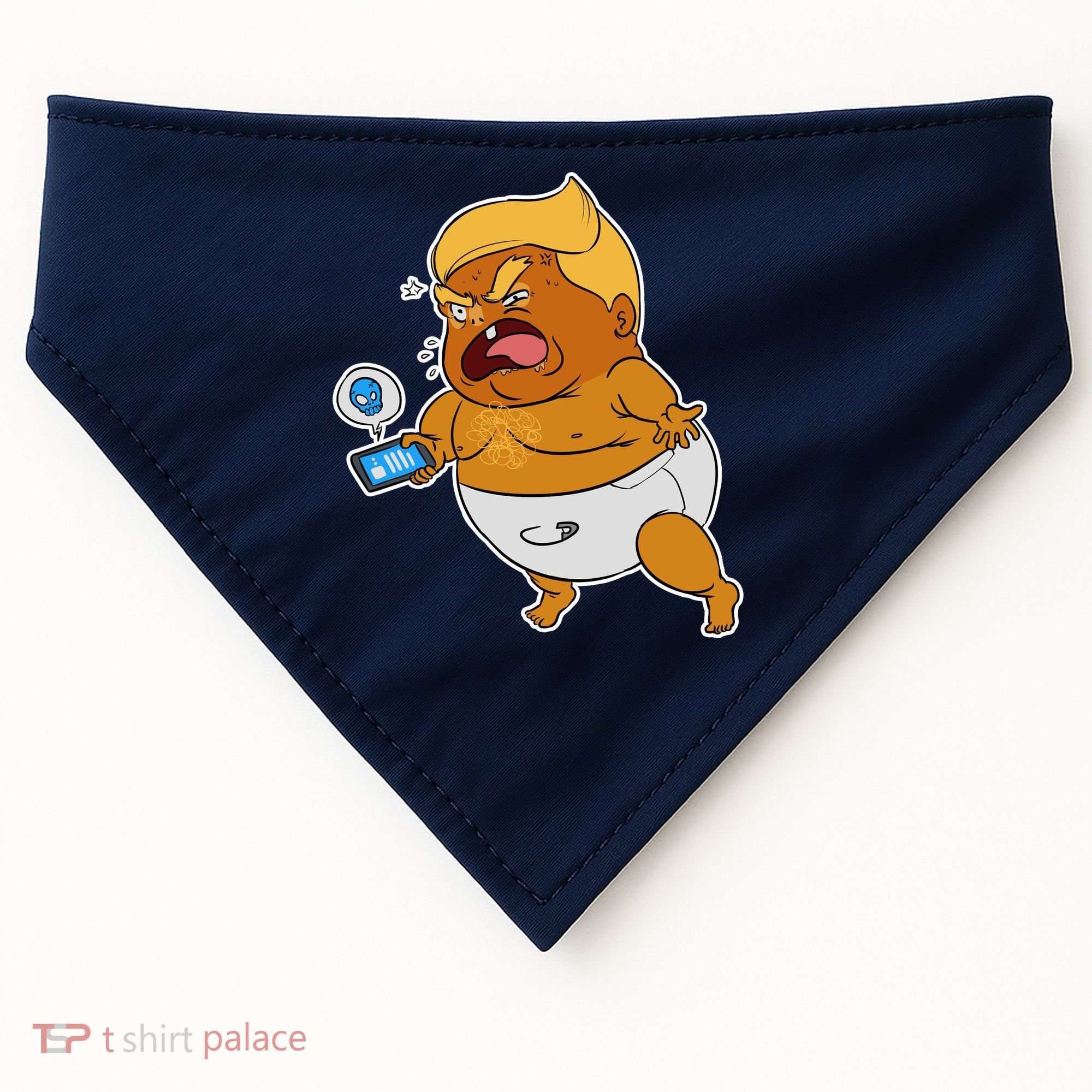 Baby Trump Crying Tweet USA-Made Doggie Bandana