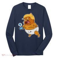 Baby Trump Crying Tweet Long Sleeve Shirt thumb 0