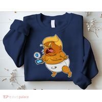Baby Trump Crying Tweet Sweatshirt thumb 2