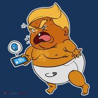 Baby Trump Crying Tweet Women's Tank Top thumb 5