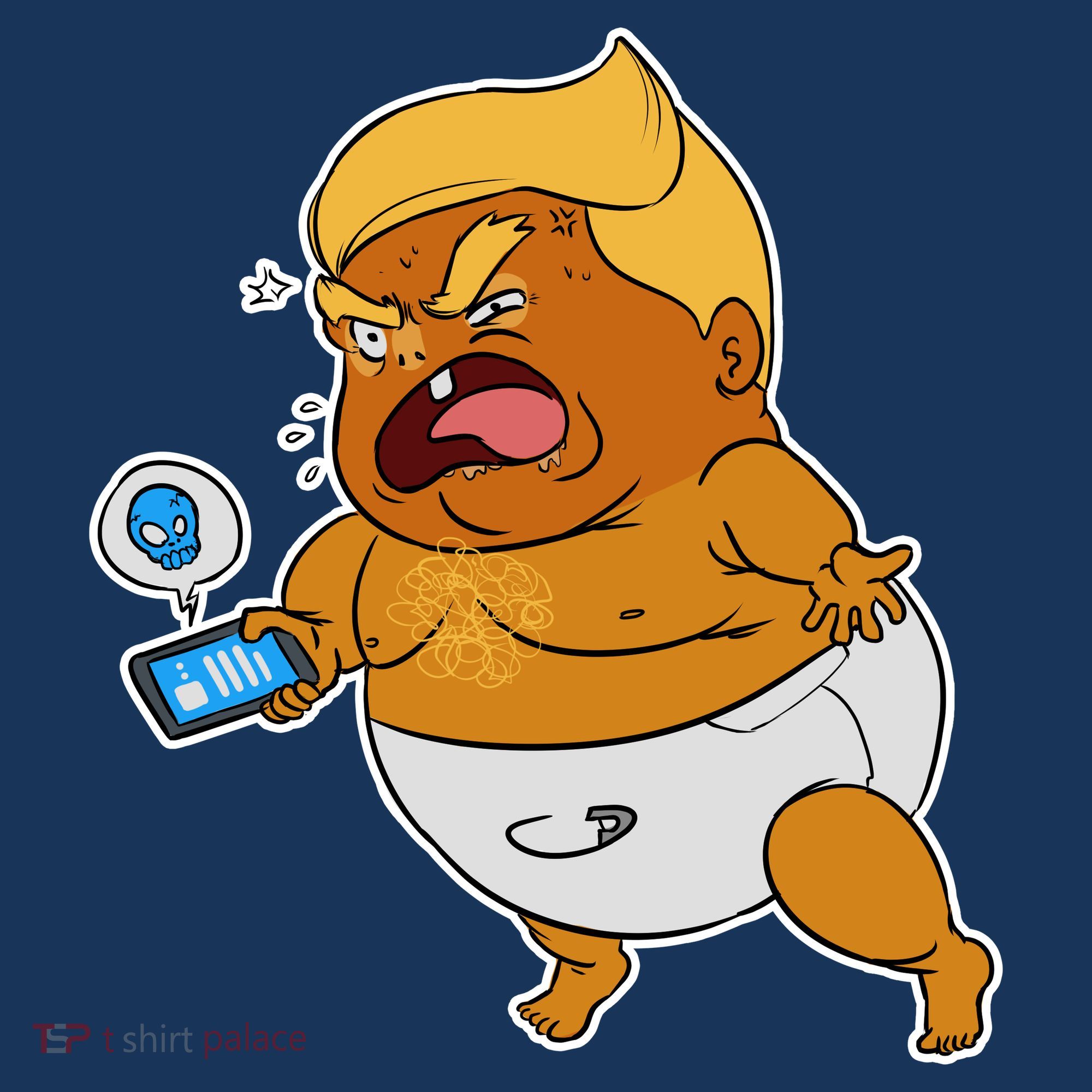 Baby Trump Crying Tweet Baby Bodysuit