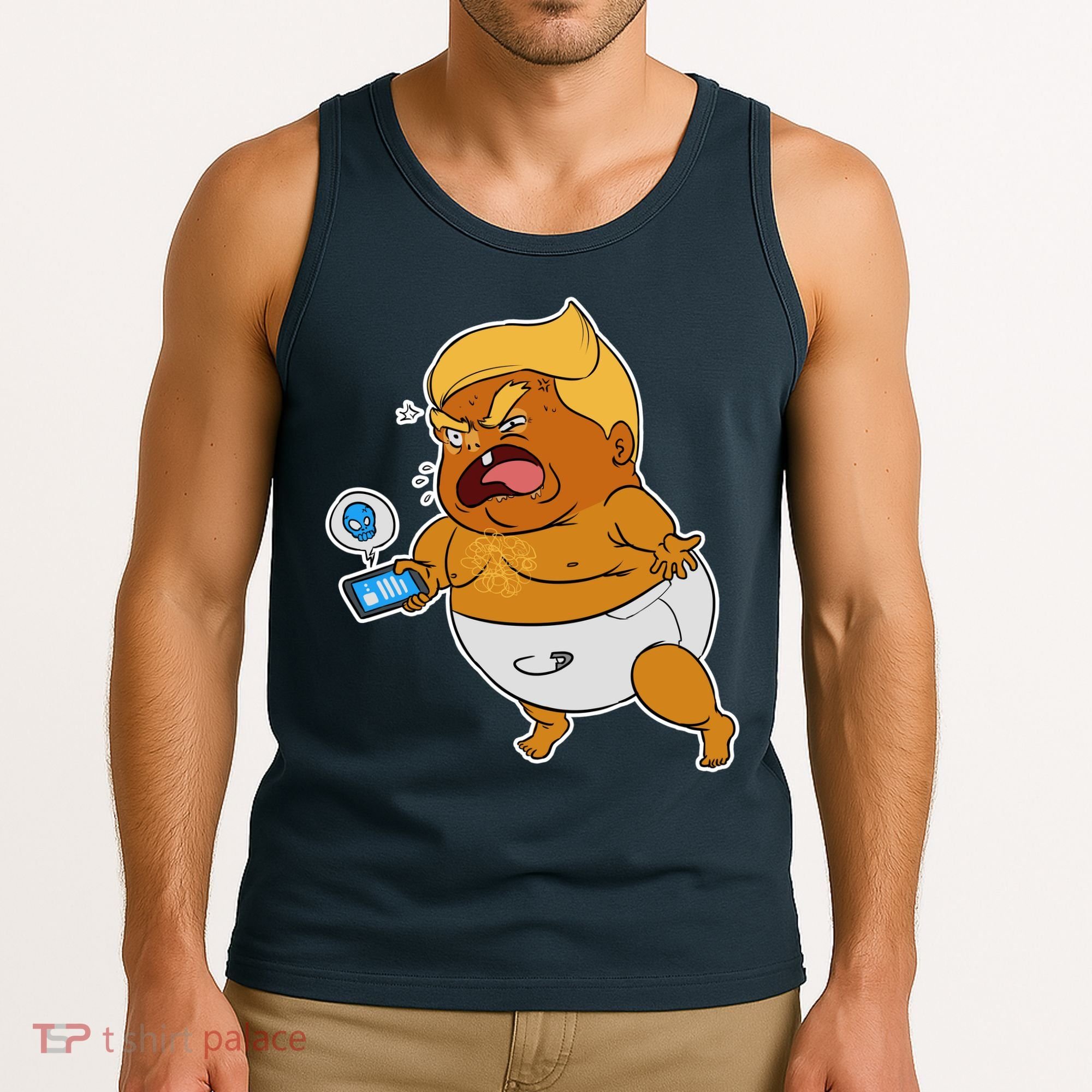 Baby Trump Crying Tweet Tank Top