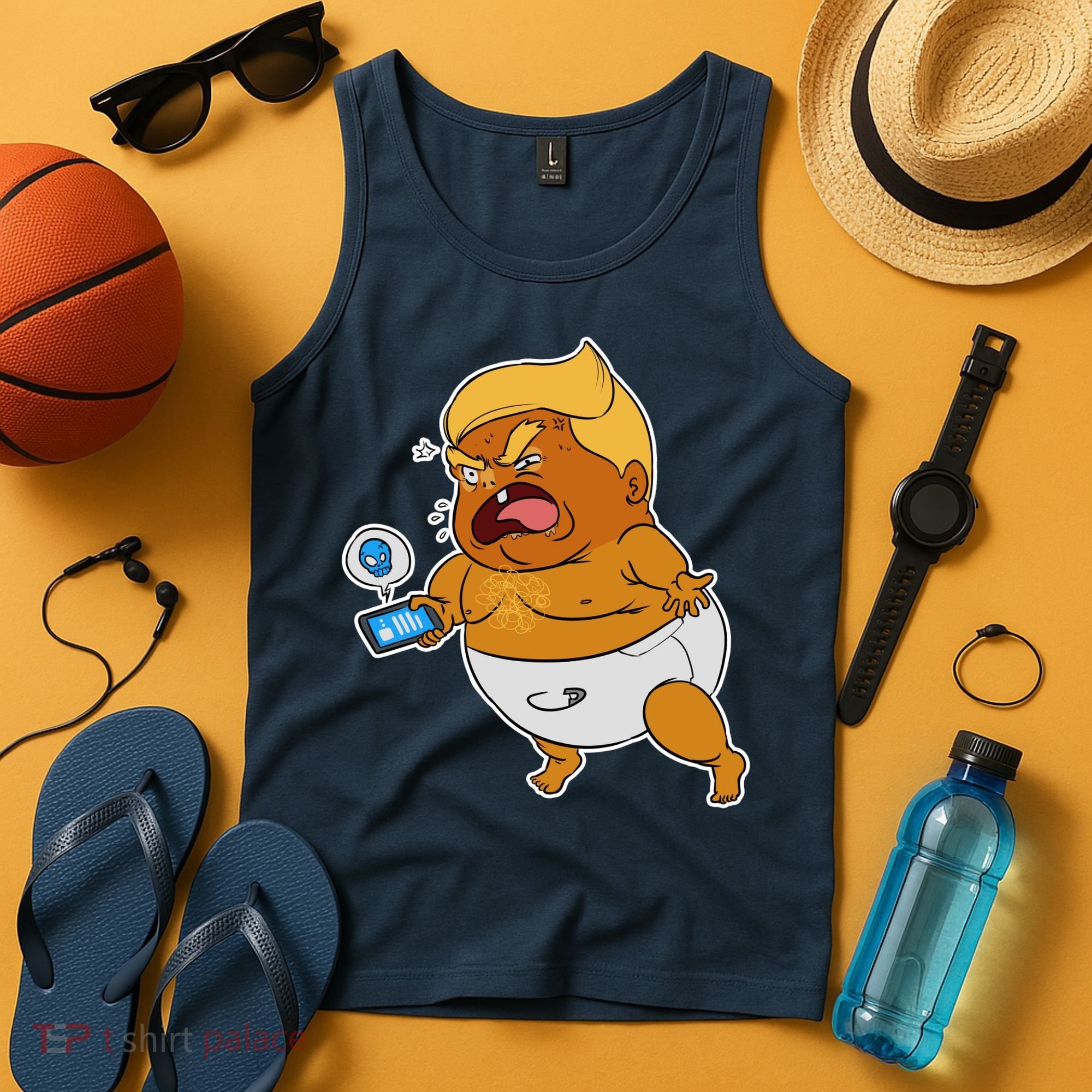 Baby Trump Crying Tweet Tank Top