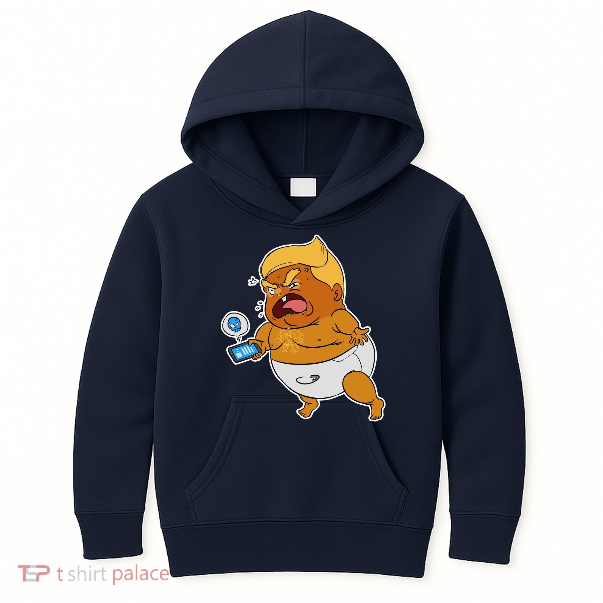 Baby Trump Crying Tweet Kids Hoodie