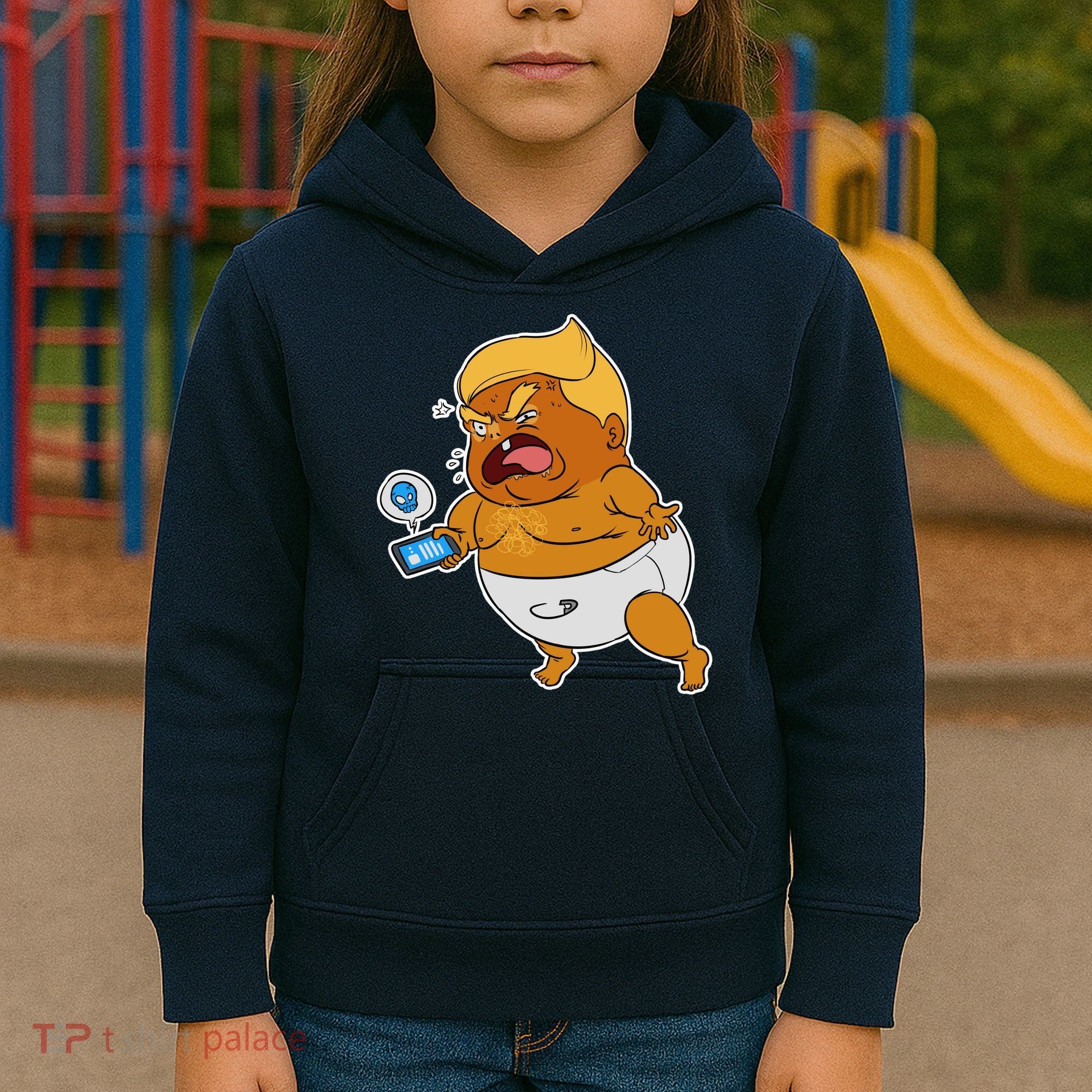 Baby Trump Crying Tweet Kids Hoodie