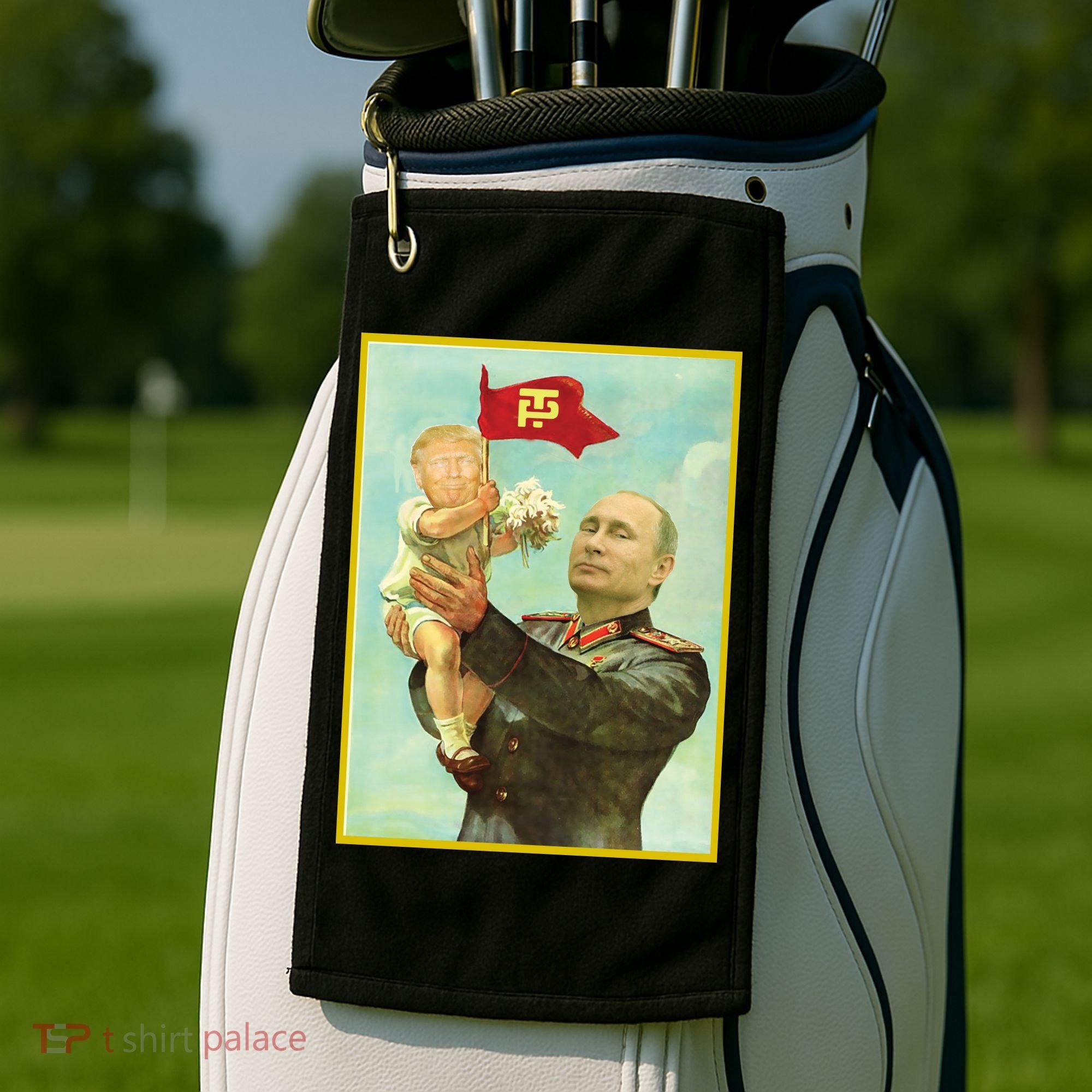 Baby Trump Putin Golf Towel