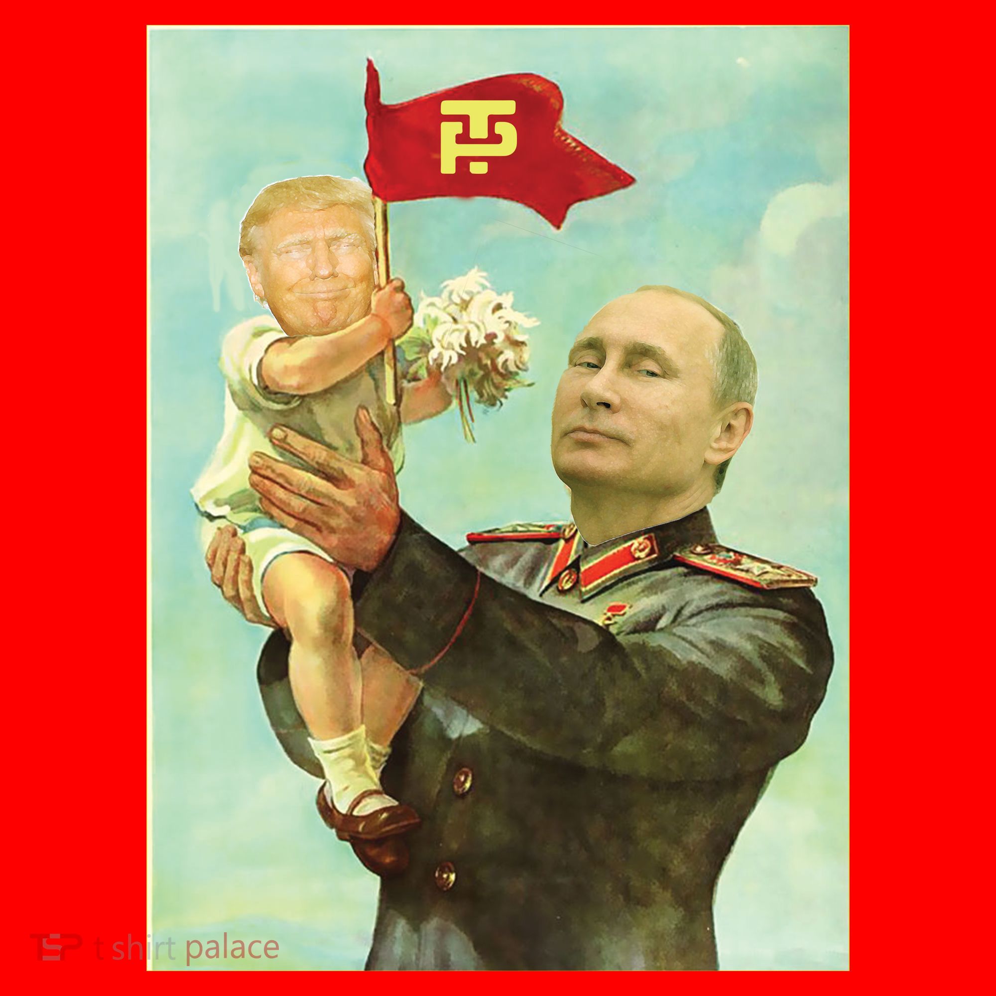 Baby Trump Putin Santa Hat