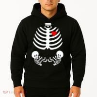 Baby Twins Skeleton Halloween Costume Hoodie thumb 2