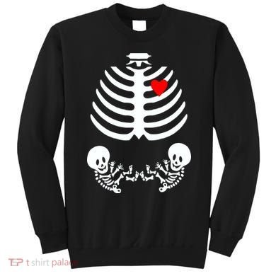 Baby Twins Skeleton Halloween Costume Sweatshirt