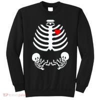 Baby Twins Skeleton Halloween Costume Sweatshirt thumb 0