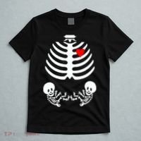 Baby Twins Skeleton Halloween Costume T-Shirt thumb 5
