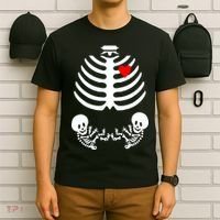 Baby Twins Skeleton Halloween Costume T-Shirt thumb 6
