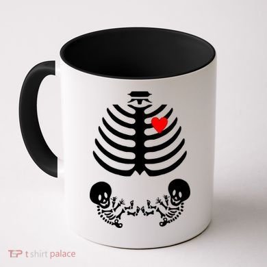 Baby Twins Skeleton Halloween Costume Coffee Mug