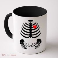Baby Twins Skeleton Halloween Costume Coffee Mug thumb 0