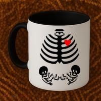 Baby Twins Skeleton Halloween Costume Coffee Mug thumb 2