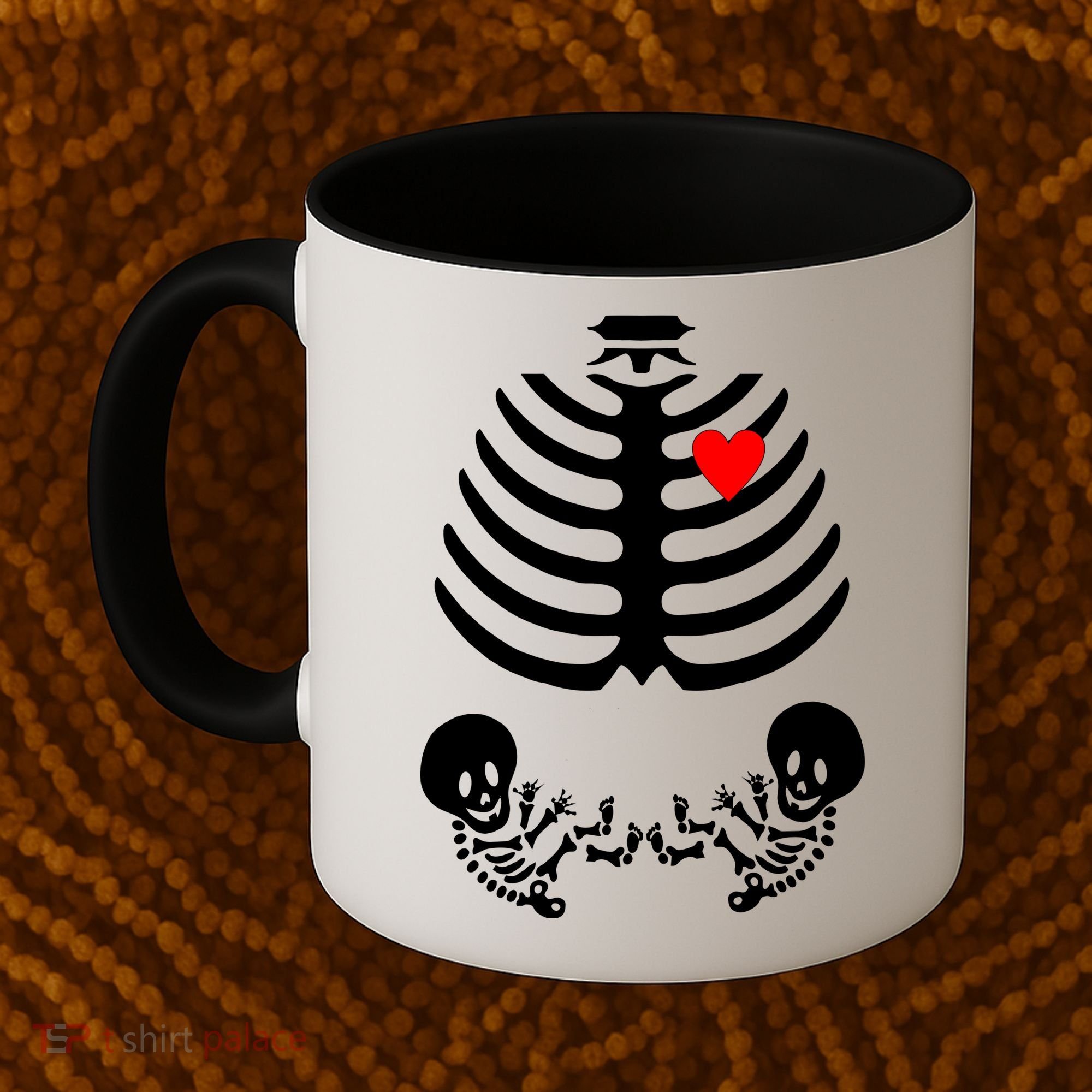 Baby Twins Skeleton Halloween Costume Coffee Mug