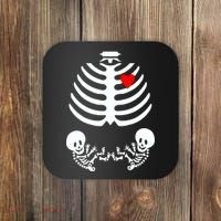 Baby Twins Skeleton Halloween Costume Coaster thumb 0