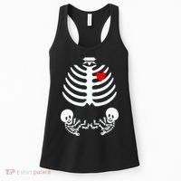 Baby Twins Skeleton Halloween Costume Women's Tank Top thumb 0